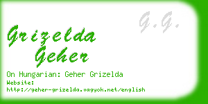 grizelda geher business card